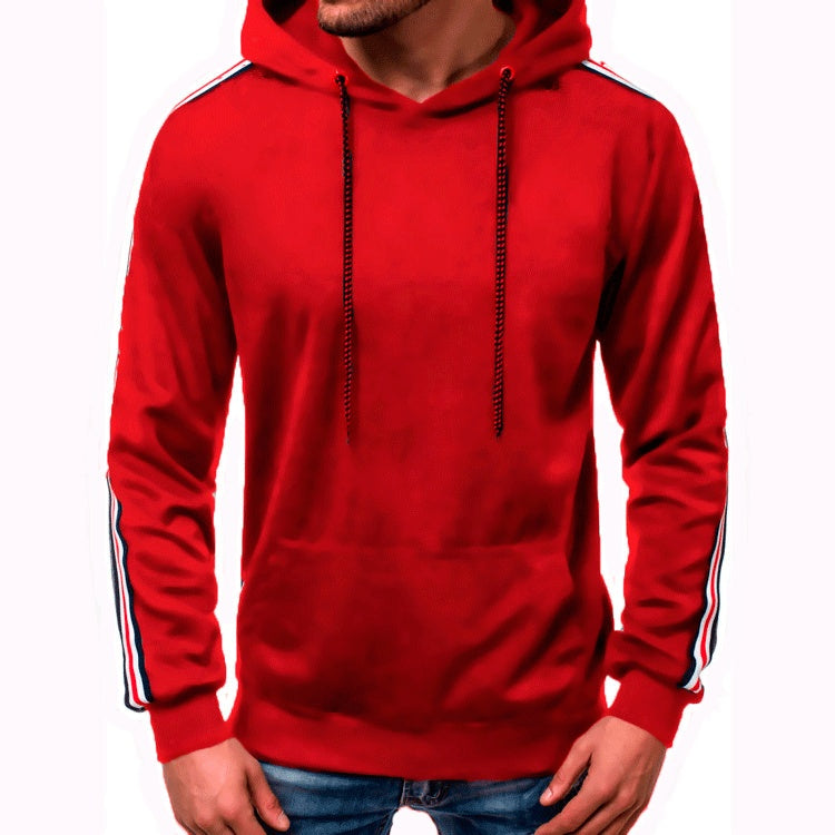 Hoodie Jumper Fashion Line Splicing Mens